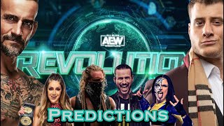 AEW Revolution 2022 PREDICTIONS, Preview & Match Card!!