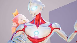 Gigabash: Ultraman & Emi Super Move & Taunts | ULTRAMAN RISING