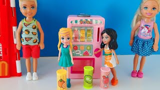 Polly Pocket İçecek Otomatında İçecek Tartışması Anne Barbie