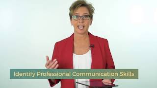 Identify Professional Communication Skills - Communication Skills for Business tutorial