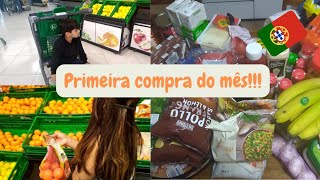 PRIMEIRA COMPRA DO MÊS|CORRERIA PARA PEGAR O COMBOIO🤣 |JORNADA ATÉ O SUPERMERCADO