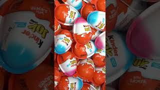 NEW! 500 GLITTER KINDER JOY Toys Opening - A lot of surprise eggs chocolate ASMR #07