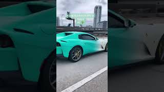 Ferrari 812 GTS cruising in Miami streets 🌴🐎