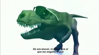 T Rex bailando y traficando rimas