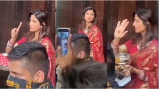 Shilpa Shetty ANGRY On Media Outside Anil Kapoor House For Karwa Chauth Celebration 2020