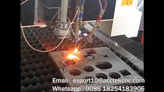 Acctek flame cutting plasma metal cutting machine