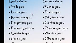 God's Voice vs Satan's