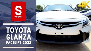 S Model Toyota Glanza 2022 Facelift | Most Selling Variant | All Features & Differences Explained 4K