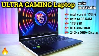 BEST GAMING LAPTOP in INDIA under Rs.1.25 Lakhs 2023 MSI Stealth Studio 14