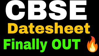 Big ALERT 🔥 Finally DATE SHEET OUT❣️| Class 10/12 | CBSE Board Exam 2024 | Cbse Latest News