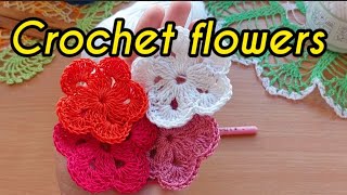 🌼How to Crochet a beautiful 🌼 Flower🌼 MASTER CLASS🌸🌸🌸