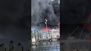 Florida yatch club fire smoke black