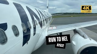 FINNAIR A320 AY532 Economy Class - Rovaniemi to Helsinki (4K)