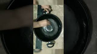 Cleaning Karahi #trending #karhai #ramadan #iftar #food