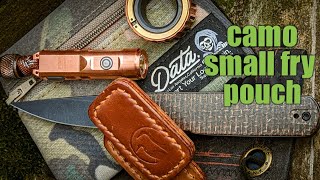 datacrew camo small fry pouch 💚 civivi lumi, aurora a9cu, lautie mechanic, caribe leather #edc #gear