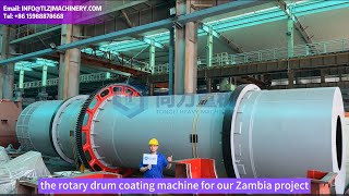 Zambia 300,000 ton NPK Compound Steam Drum Granulation Plant Rotary Coating Machine Delivery Ready.