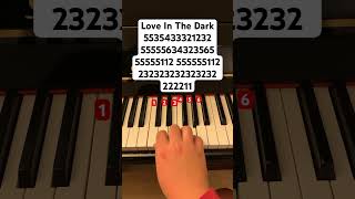 Love In The Dark // follow my instagram: jessnotes123 #piano #pianotutorial #pianomusic #adele