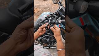 Adjustable lever installation done in yamaha mt-15 v2 || mt-15 levers #bikeaccesories #modification