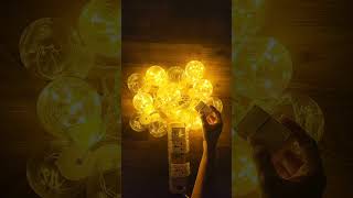 Ball curtain string lights | Ball led lights with modes | Diwali decoration ideas #diwali #light