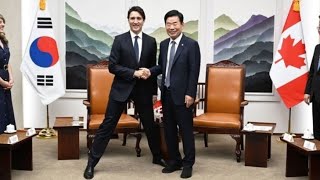 Trudeau Talks Democracy With South Korea🤡🤡