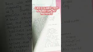 BSOC 131 solved handwritten assignment in english  2023-2024 | BSOC 131 solved assignment 2023-2024