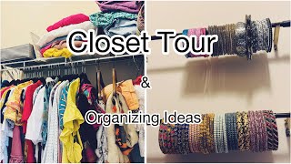 Closet Tour Tamil | USA Vlog | Indian Closet Organization | Bangle Organization #tamilusavlogs