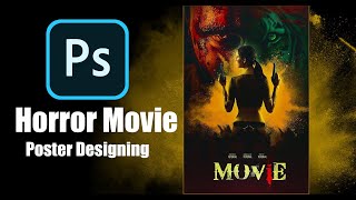 how to make a Horror Movie poster designing !! Photo manipulation !! Photoshop Tutorial