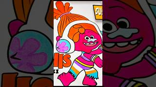 Coloring Trolls DJ Suki | Trolls Trollstopia coloring pages for kids #trolls #color #coloring