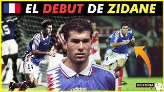 ¡No Creerás lo que hizo ZIDANE en su debut con Francia! 🇫🇷 ⚽⚽