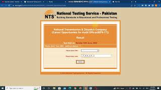 NTDC National Transmission Dispatch Company Job Result 2022