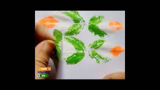 Independence Day 🇮🇳🇮🇳 Triocolour Activity  : Triocolour Leaf impression 🌿🌿