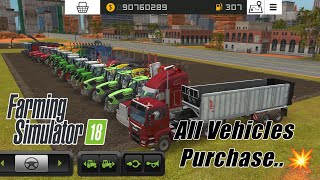 FS 18 All Vehicle Purchase And Gameplay