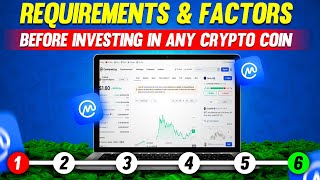 Check These Requirements & Factors Before INVESTING IN ANY CRYPTO COIN