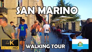 ⁴ᴷ⁶⁰ 🇸🇲 San Marino Walking Tour - Summer Day (July 2022) [4K]