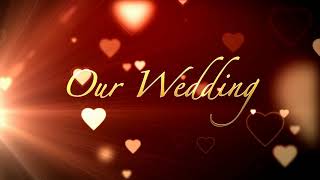 Heart Wedding Red Background | Video Effects