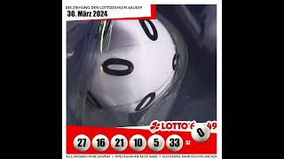 LOTTO 6aus49-Gewinnzahlen von Samstag, 30.03.2024