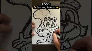 Everyone Can Draw! - ROCKY ✍️ Drawing Tutorial 😀✏️ #rocky #bullwinkle #rockyandbullwinkle