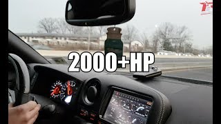 "GOLIATH" 2000+HP Switzer R35 GTR Beats 1000hp M5 with 400m head start!