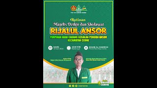 🔴 Live RIJALUL ANSOR PAC Cerme di Masjid ALCHANIFAH Perum PATRA RAYA