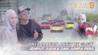 PREPARATION JEMPUT JUDIKA DAN JUMPA PERS DI EVENT  ANNIVERSARY RK GLOW KE 5 TAHUN