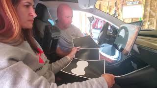 How to install the EV center console wrap. (Tesla Model 3)