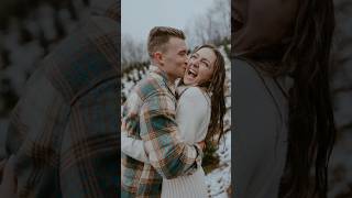 When you pray for snowy engagement photos. ❄️🥹🤍 #engagementphotos #weddingphotographer