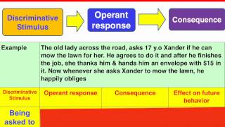 3 phase Operant Conditioning model - VCE Psychology