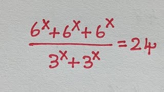 Exponential math problem ll mathematics #maths #knowledgetricks #x=?.