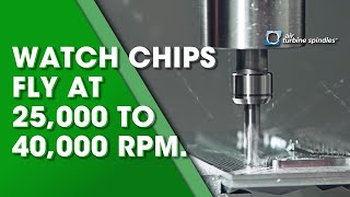 Watch Chips Fly with this Air Turbine Tools® CNC Milling Spindle