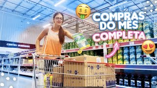 COMPRAS DO MÊS COMPLETA NO MERCADO ATACADISTA