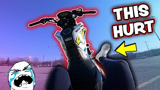 Girl CRASHES Honda Grom *THIS HURT* (Motovlog #6)