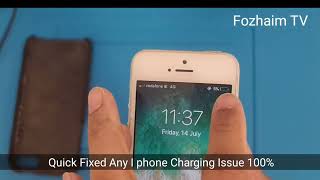 I phone Charging Issue Quick Fixed 100% | U can fixed home