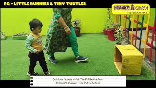 Little Bunnies & Tiny Turtles Outdoor Goal Challenge: Kick the Ball into the Goal! I Kidzee Aksharam