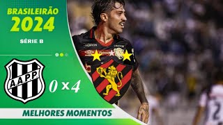 Ponte Preta 0 x 4 Sport | Gols e MELHORES Momentos| Brasileirão série B 2024